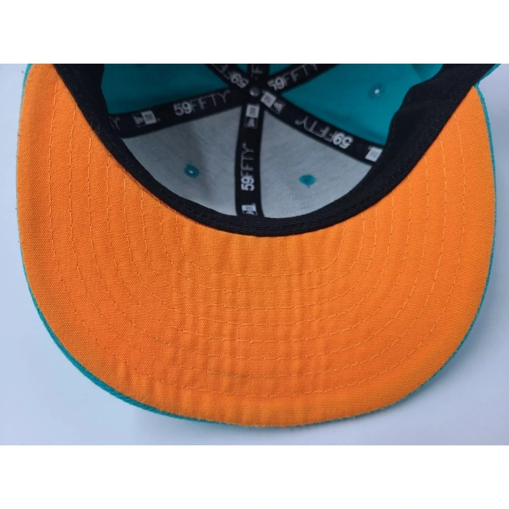 Miami Dolphins New Era 59Fifty Fitted 6 1/2 Hat Cap Youth Boys NFL Football Aqua